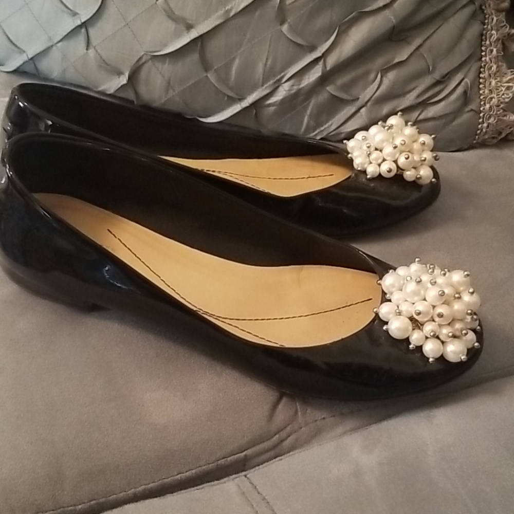 Kate Spade Black Pearl Flats